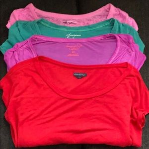 4 American Eagle tee shirts